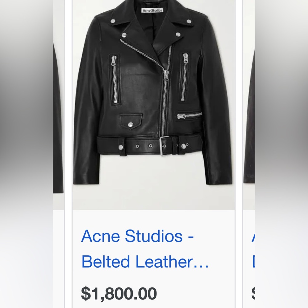 Acne Studios Leather Biker Jacket